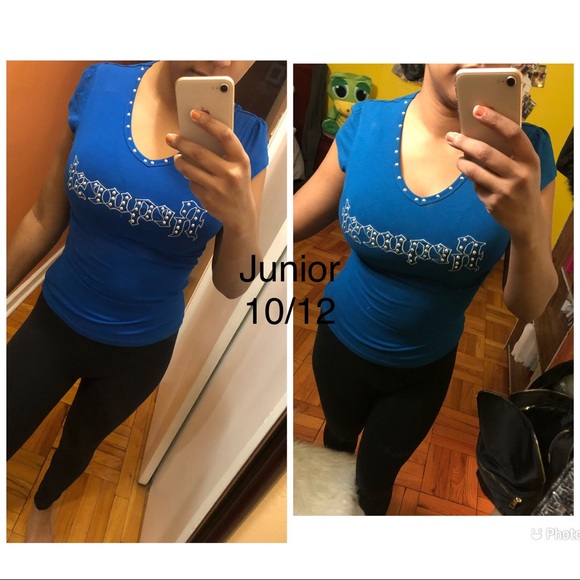 Request blue tshirt size 10/12 juniors - Picture 1 of 2